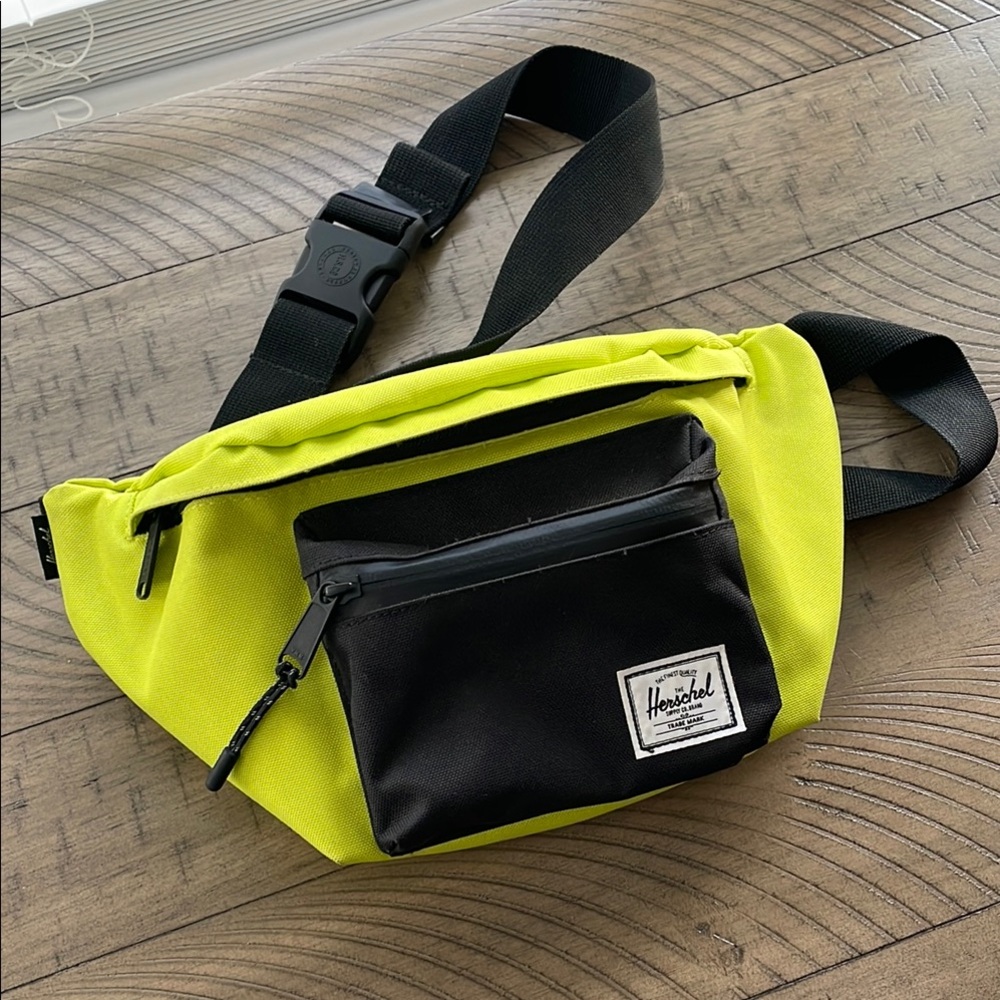 Herschel Supply Company Lime Green and Black Waist Bag